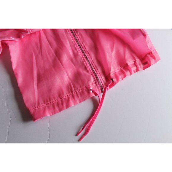 Nike Air Coach Sheen Logo Print Jacket Pink Size XS - Picture 8 of 9